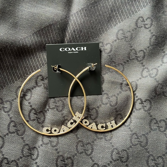 Coach Hoop Earrings - Picture 3 of 6